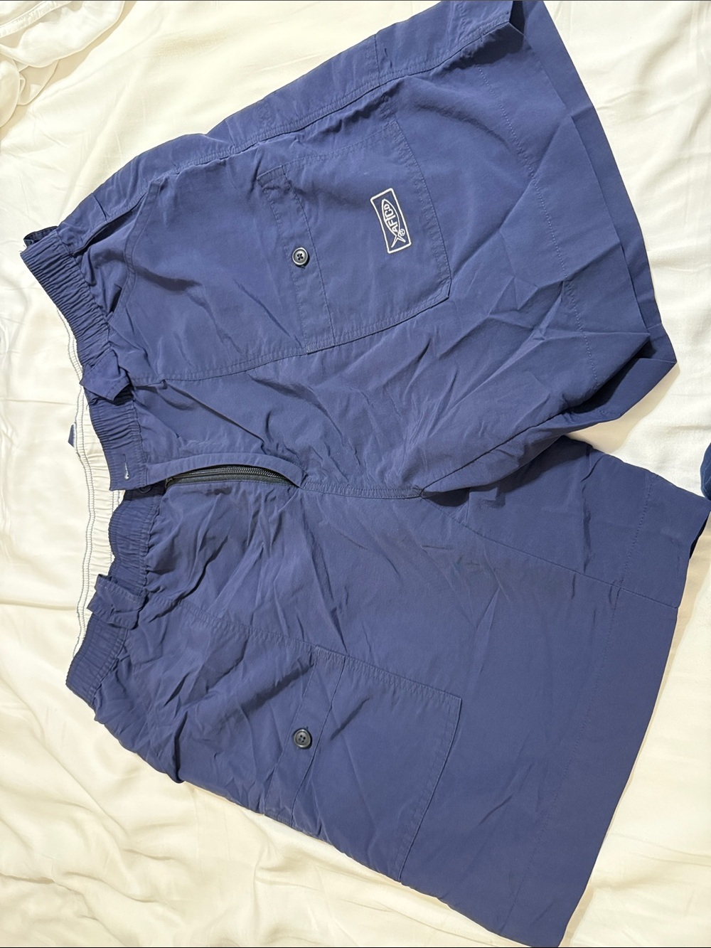 AFTCO Navy Blue Men's Hybrid Shorts